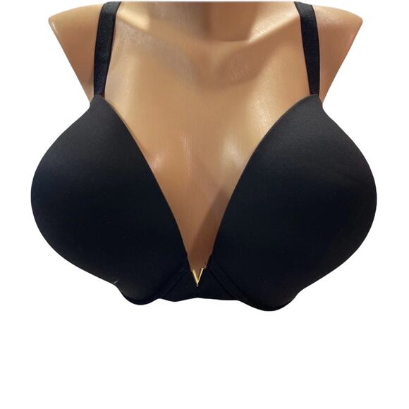 Victoria's Secret Pure Black Solid 44D DD Love Cloud Lightly Lined Demi Bra - Picture 1 of 5